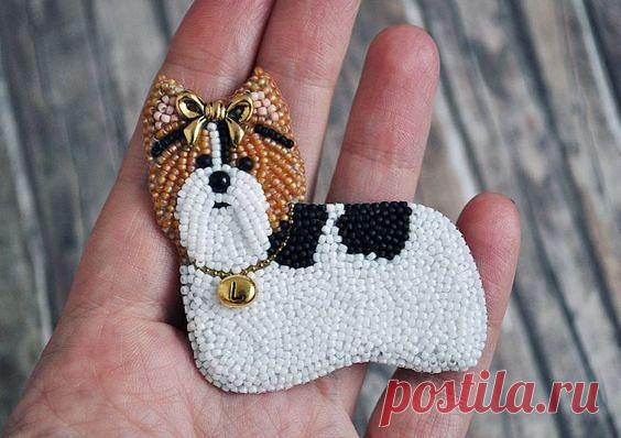 Брошь из бисера своими руками: мастер-класс . Милая Я