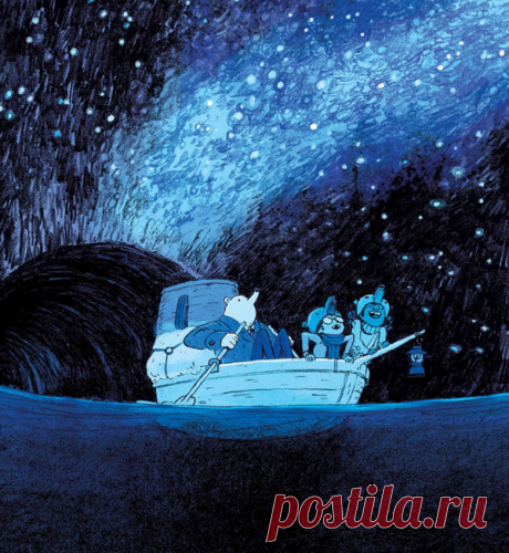 Художник Райан Эндрюс создал невероятно красивый мир: цвет в графическом романе меняется от серого к желтому, от синего к пурпурному и обратно