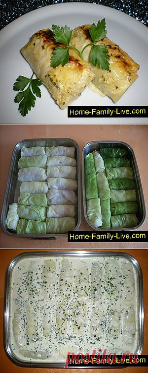 Кулинарные рецепты Голубцы в сметанном соусе &raquo; Кулинарные рецепты