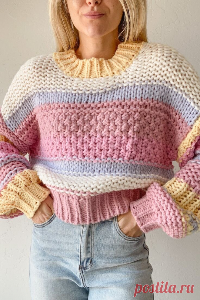 В тренде снова: возвращение полосатых свитеров | MG Meldi_knit | Дзен
