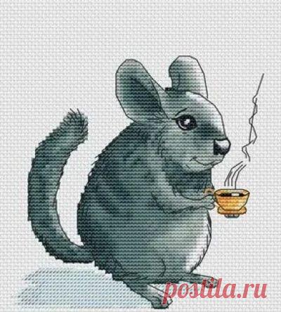 схема для вышивки крестом Шиншилла