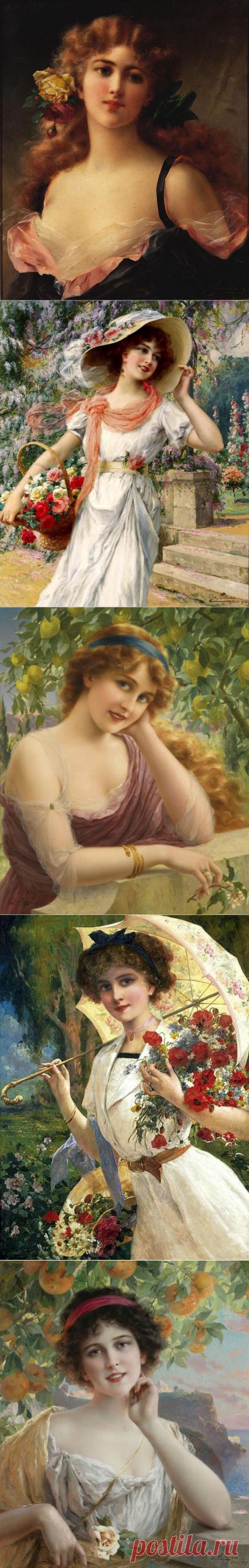 Emile Vernon | Нежная, славная, милая Женщина... С тонкой, ранимой Душой... Ты, на Судьбе моей, кем-то отмечена... Ангел ты мой...неземной....
