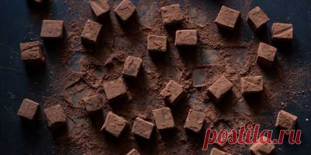 РЕЦЕПТЫ: Шоколадная помадка из трёх ингредиентов - Лайфхакер