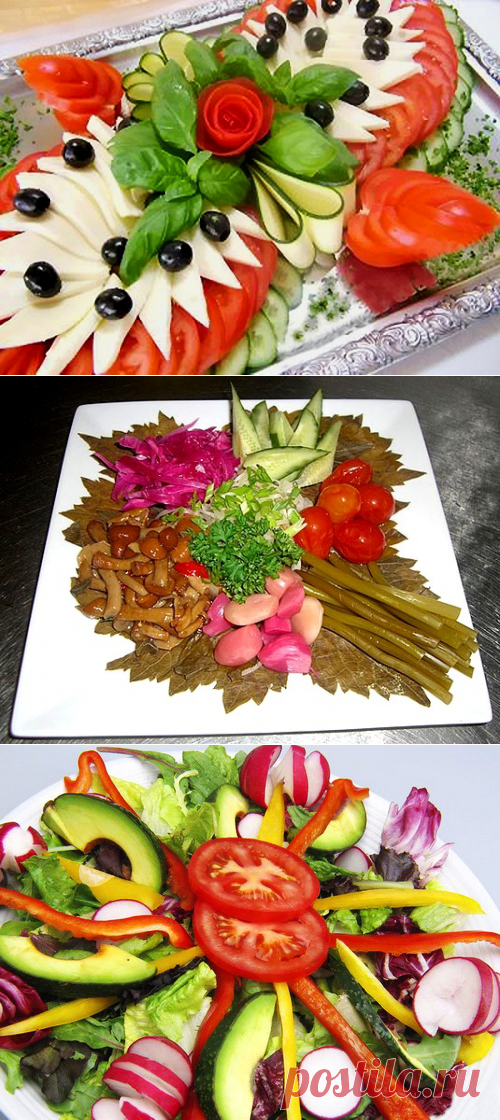 УКРАШЕНИЕ ДОМАШНИХ БЛЮД.Рецепты, пошаговые фото Овощная тарелка ♥♥♥ - Простые рецепты Овкусе.ру