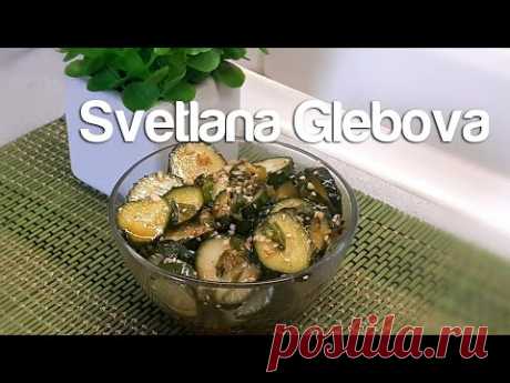 Мгновенная закуска по-корейски из огурцов ! Нарезаю и сразу на стол !