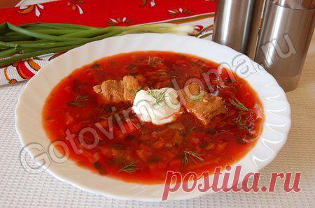 Рецепт: Борщ украинский