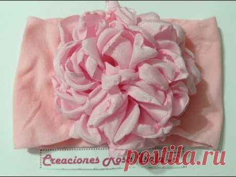 Flor  grande de tela  super económica y muy vistosa  VIDEO No.540 creaciones rosa isela