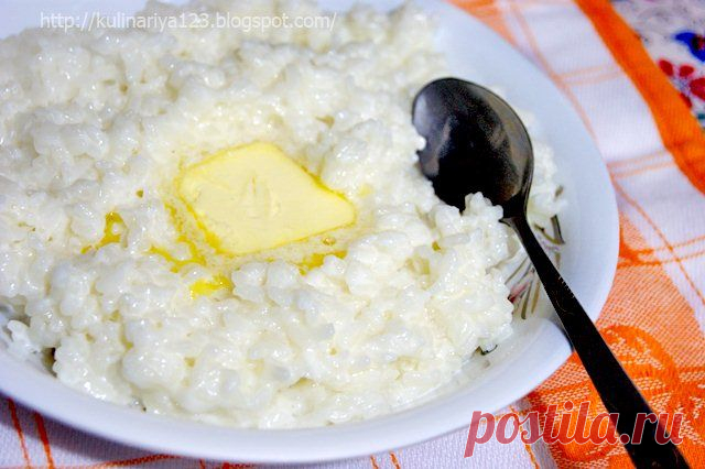Молочная рисовая каша (как в д/садике)