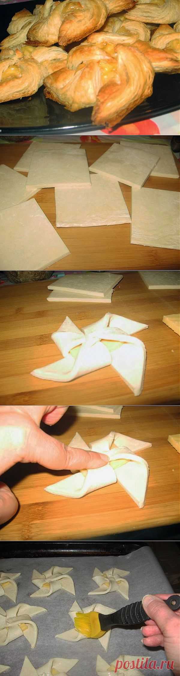 Мои любимые рецепты: Слойки с сыром