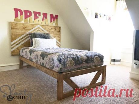 Деревянная кровать для новичка