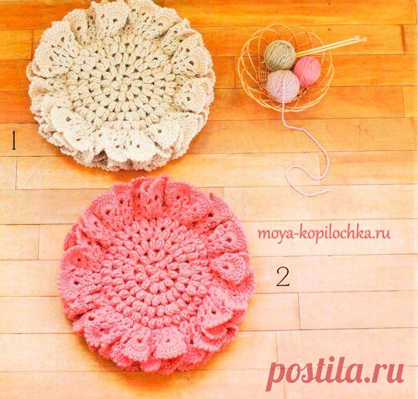 Подушки — сидушки. 40 ковриков на сиденья со схемами - Вязание - Моя копилочка