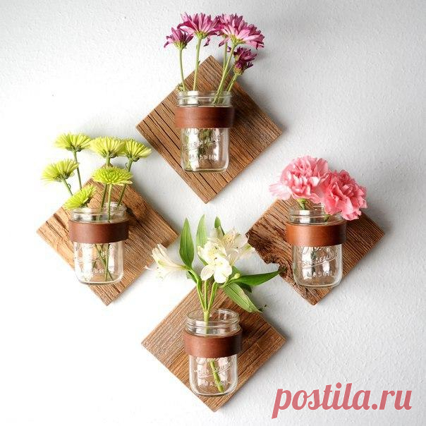 Идеи настенных ваз для украшения интерьера — DIYIdeas