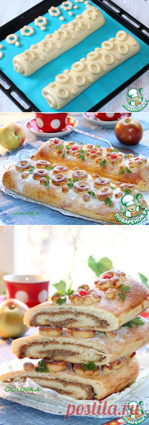 Ролл-пирог с начинкой - кулинарный рецепт