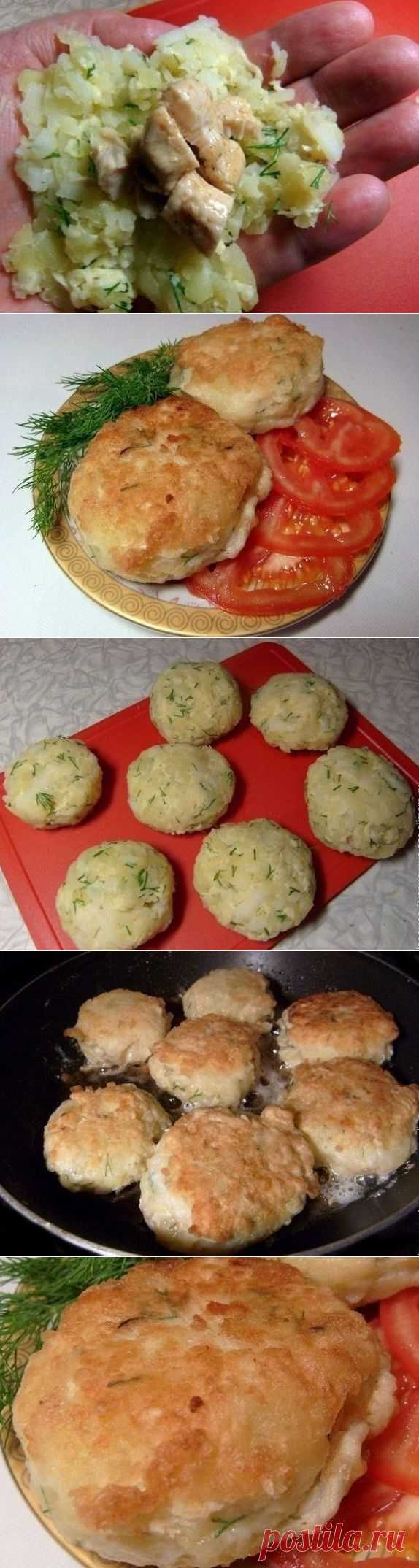 Зразы картофельные с курицей