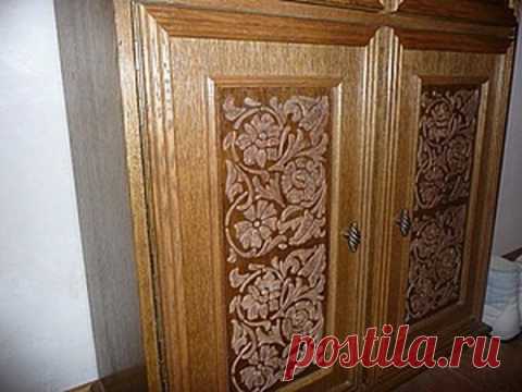 "Резьба" по дереву за час. (Мастер-класс по клику на картинку).