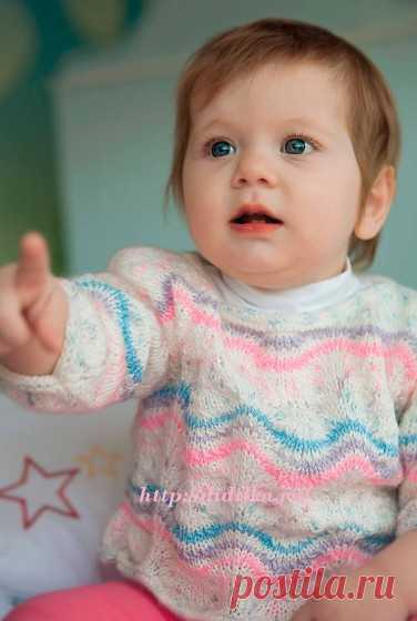 Джемпер Спицами — Волнистый Ажур | Дидилка