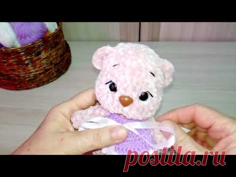 Зайка и мишка крючком, по одной схеме//МК.