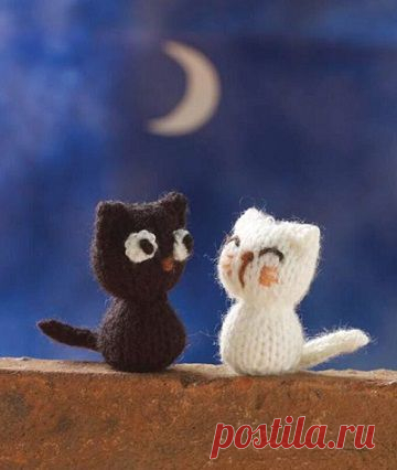 Вязаные игрушки «котята»