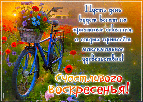 Неизмеримая гиф-открытка, пусть воскресенье будет богато на приятные события