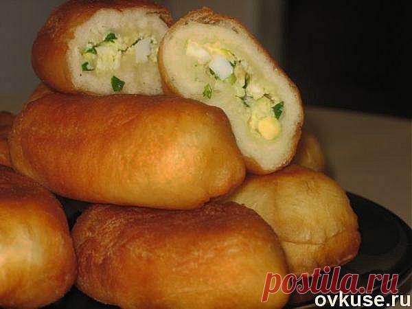 Жареные пирожки с зеленым луком и яйцом - Простые рецепты Овкусе.ру