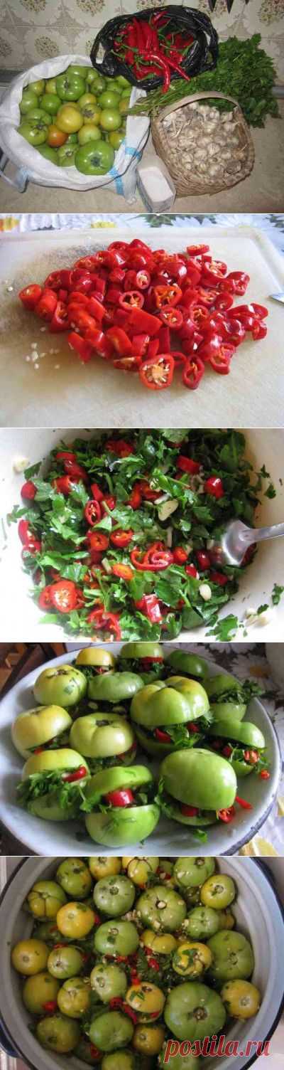 Зеленые соленые помидоры (грузинская кухня) : Помидоры