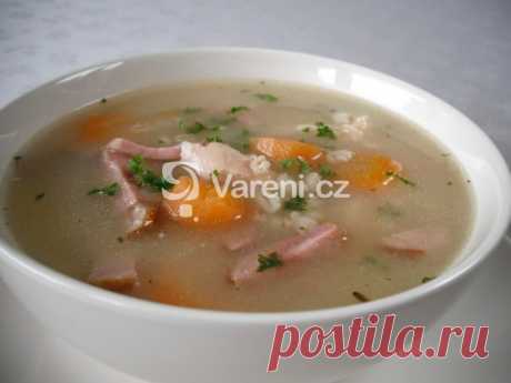 Kroupová polévka s masem recept - fotografie - Vareni.cz