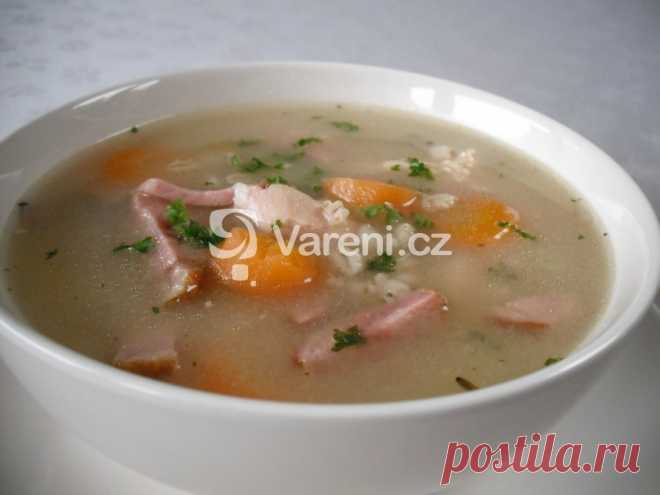 Kroupová polévka s masem recept - fotografie - Vareni.cz