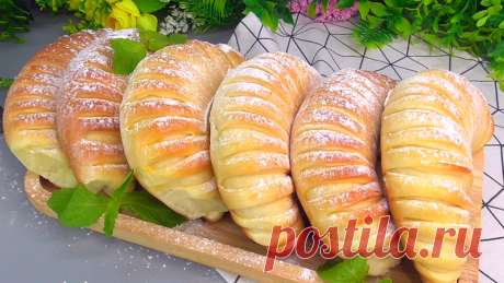 Тесто мягкое, воздушное, как пух, а в нем даже сливочного масла нет — вкусные булочки с джемом (начинку разную можно делать) | Заходи, поедим | Дзен