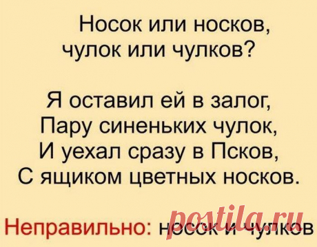 Стихотворные шпаргалки, позволяющие легко и быстро запомнить, как говорить правильно