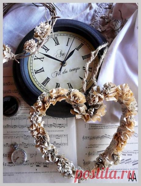 Декоры с помощью газет