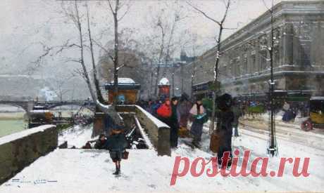 Замечательные Парижские пейзажи Eugene Galien-Laloue (1854–1941)
