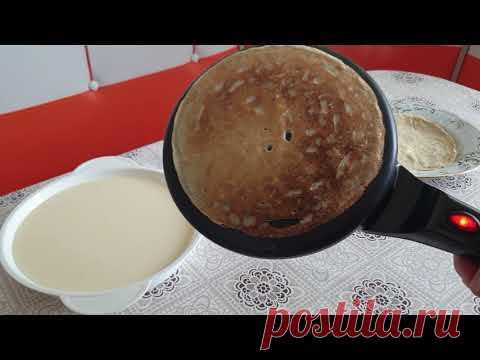 Пробная выпечка блинов на электроблиннице