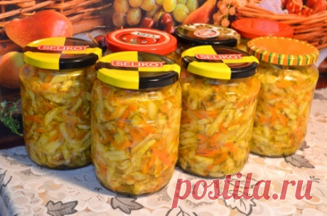 Салат из кабачков, заготовки на зиму
