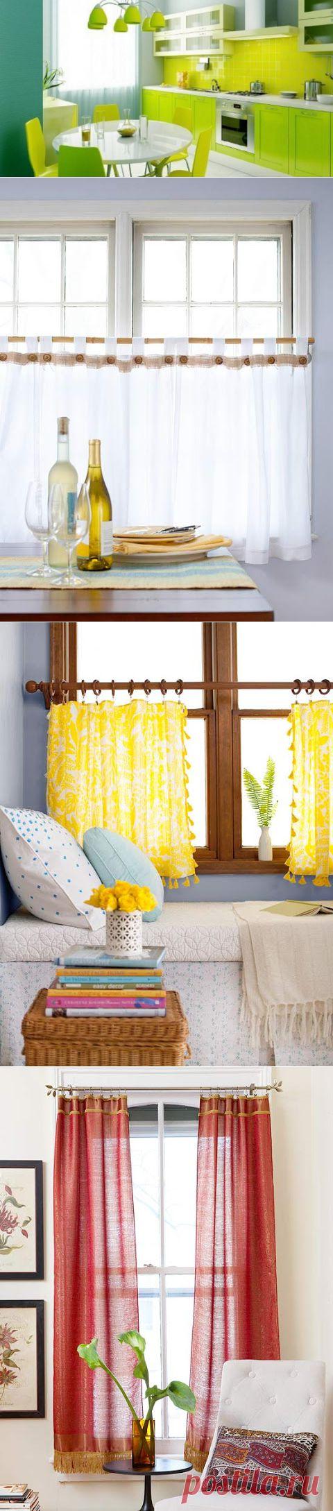 Штора на кухню своими руками: несколько идей для творчества | Ladiesvenue