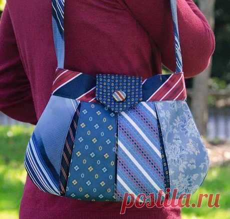 Превращение галстуков в полезные вещи