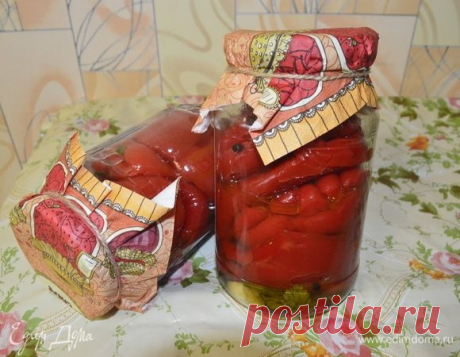 Маринованный красный перец . Ингредиенты: перец болгарский красный, чеснок, лавровый лист | Едим Дома кулинарные рецепты от Юлии Высоцкой