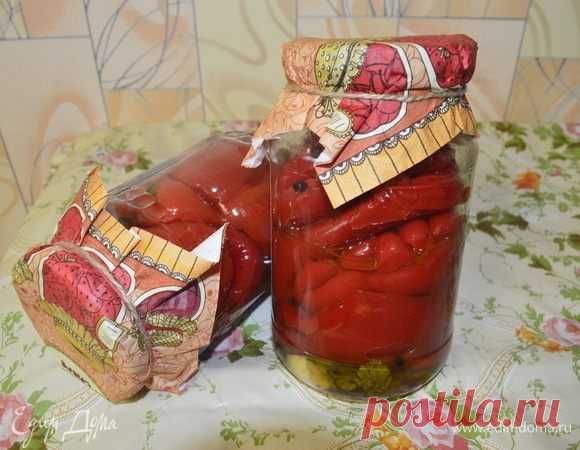 Маринованный красный перец . Ингредиенты: перец болгарский красный, чеснок, лавровый лист | Едим Дома кулинарные рецепты от Юлии Высоцкой
