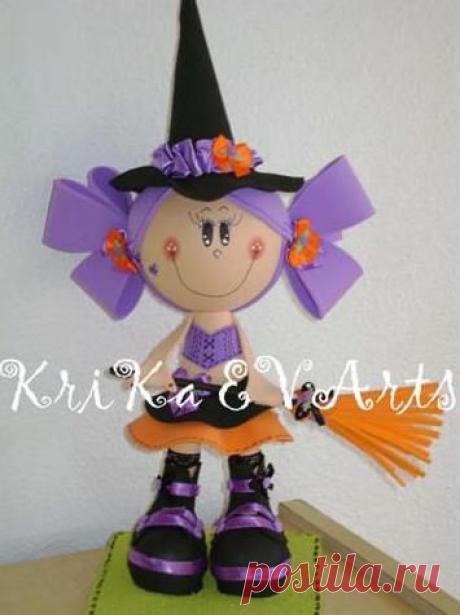 Куколка-ведьмочка. FOFUCHA BRUXA.Текстильная игрушка.