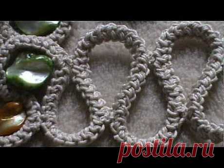 spighetta romena all'uncinetto - YouTube