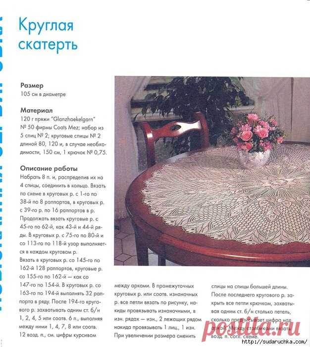 Салфетки, абажуры, скатерти - связанные спицами.Книга по рукоделию.