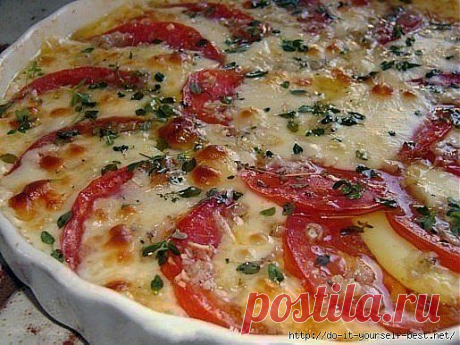 Великолепная закуска &quot;Помидоры с сыром&quot;.