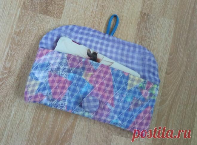 Смастерила чехол для телефона, оказалось удобная вещь. Даже не знаю, как без него раньше обходилась | Лоскуток к лоскутку | Яндекс Дзен