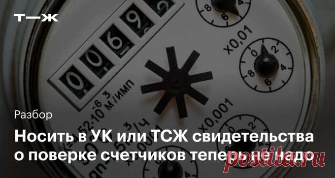 Жильцы больше не должны сообщать о поверке счетчиков в УК и ТСЖ Как это будет работать