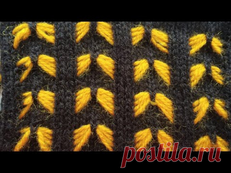 Two color Knitting pattern in knitting machine #32(निटिंग मशीन में  दो कलर का निटिंग डिजाइन #32)
