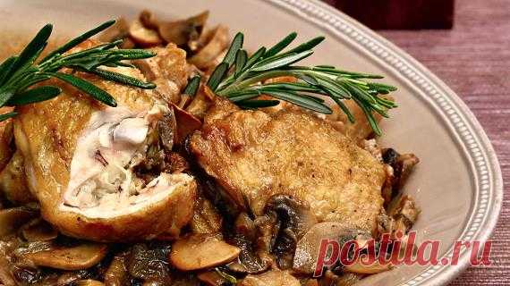 Жаркое из курицы с грибами, луком и розмарином, пошаговый рецепт с фото Жаркое из курицы с грибами, луком и розмарином. Пошаговый рецепт с фото, удобный поиск рецептов на Gastronom.ru