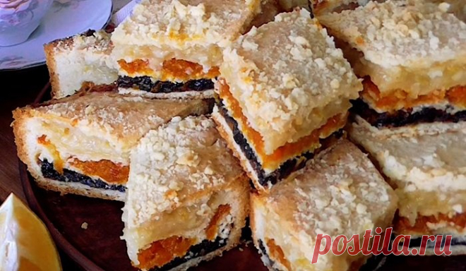 Татарский трехслойный пирог - ОЧЕНЬ ВКУСНО И ПОЛЕЗНО!!!!