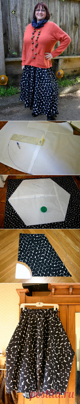 Приобщение С Ткань: Скатерти юбка - шестиугольная издание