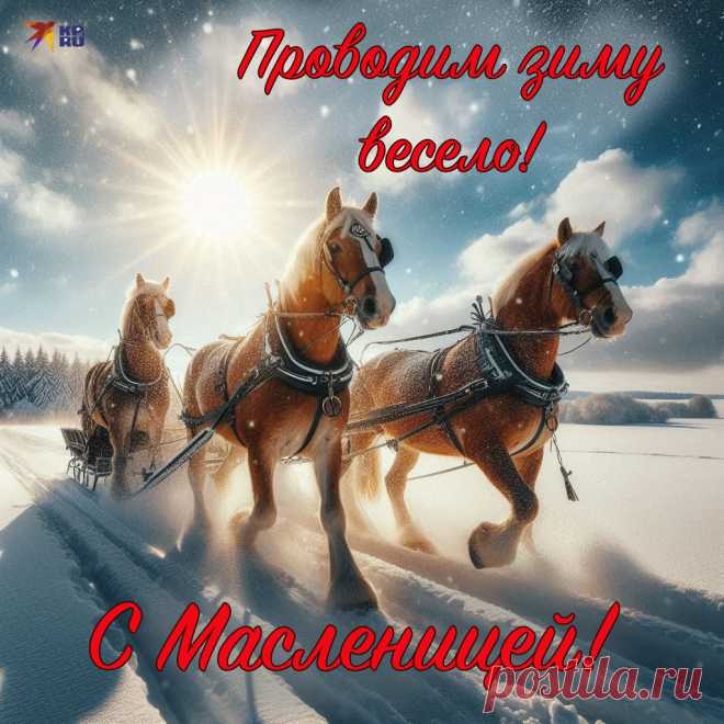 С Масленицей поздравляю,
На душе весны желаю,
А перед собой — блиночков
С вкусным, золотым медочком!