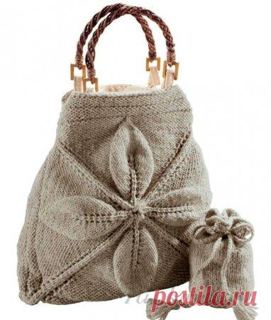 Две очаровательные сумки спицами » Сайт 