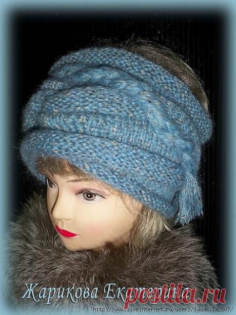 Повязки на голову спицами от Жариковой Екатерины с Осинки.